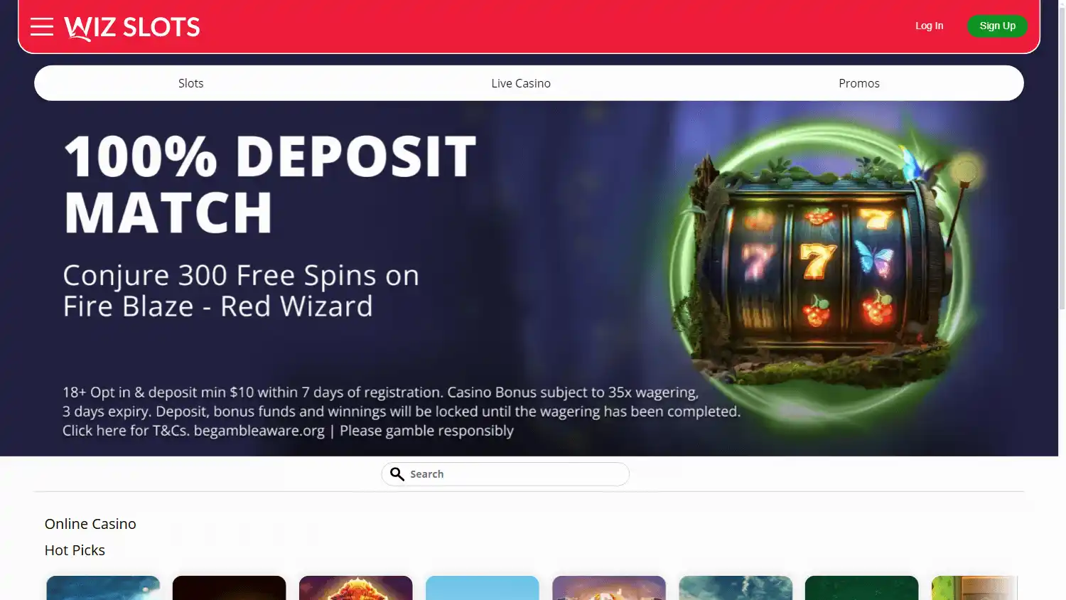 Wiz Slots Casino screenshot 1