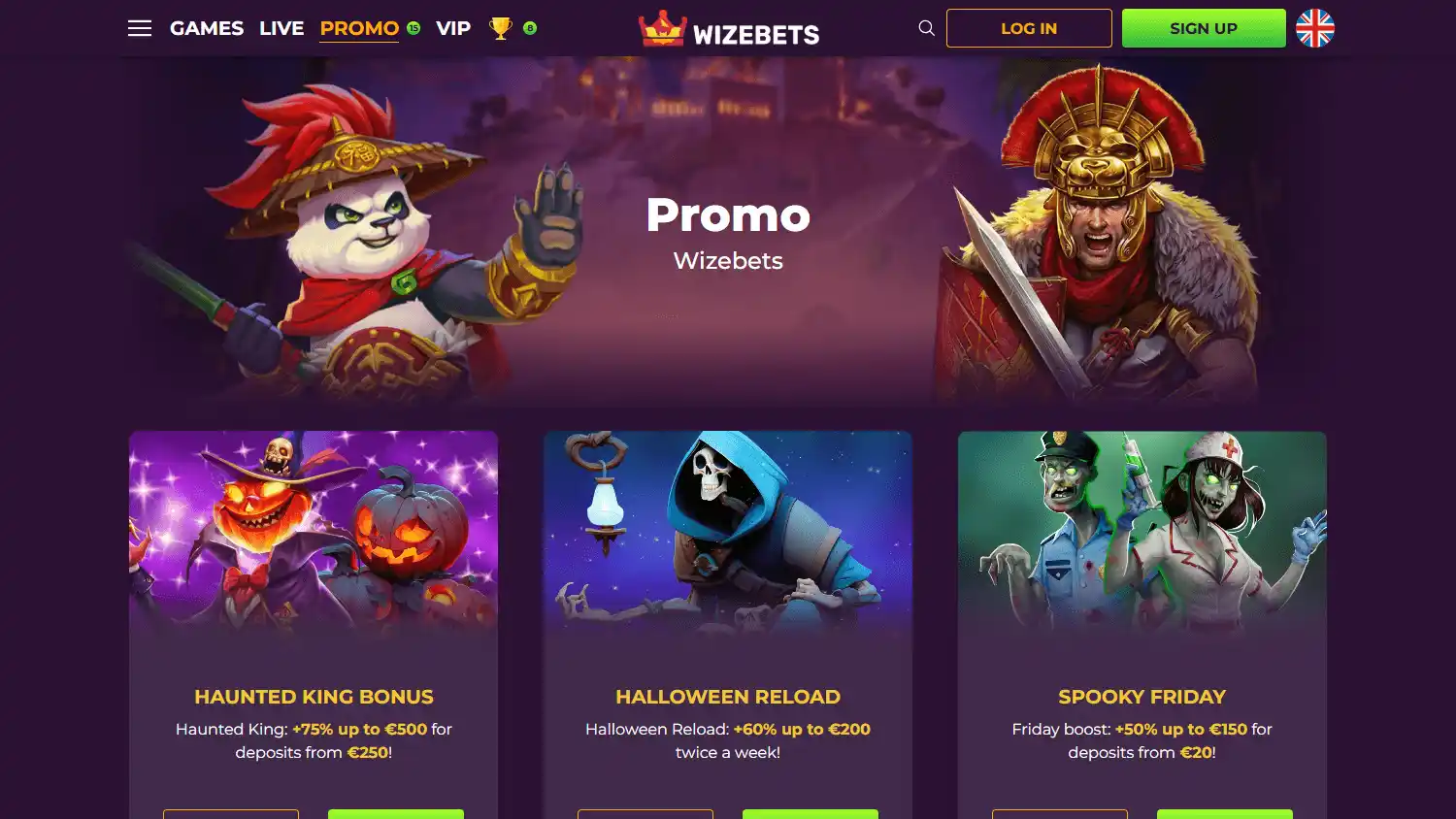 Wizebets Casino screenshot 3