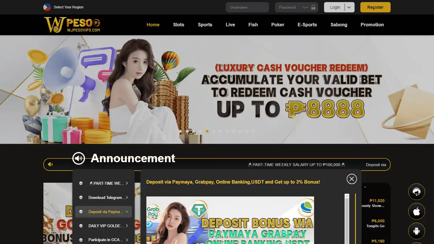 WJ Peso Casino screenshot 1