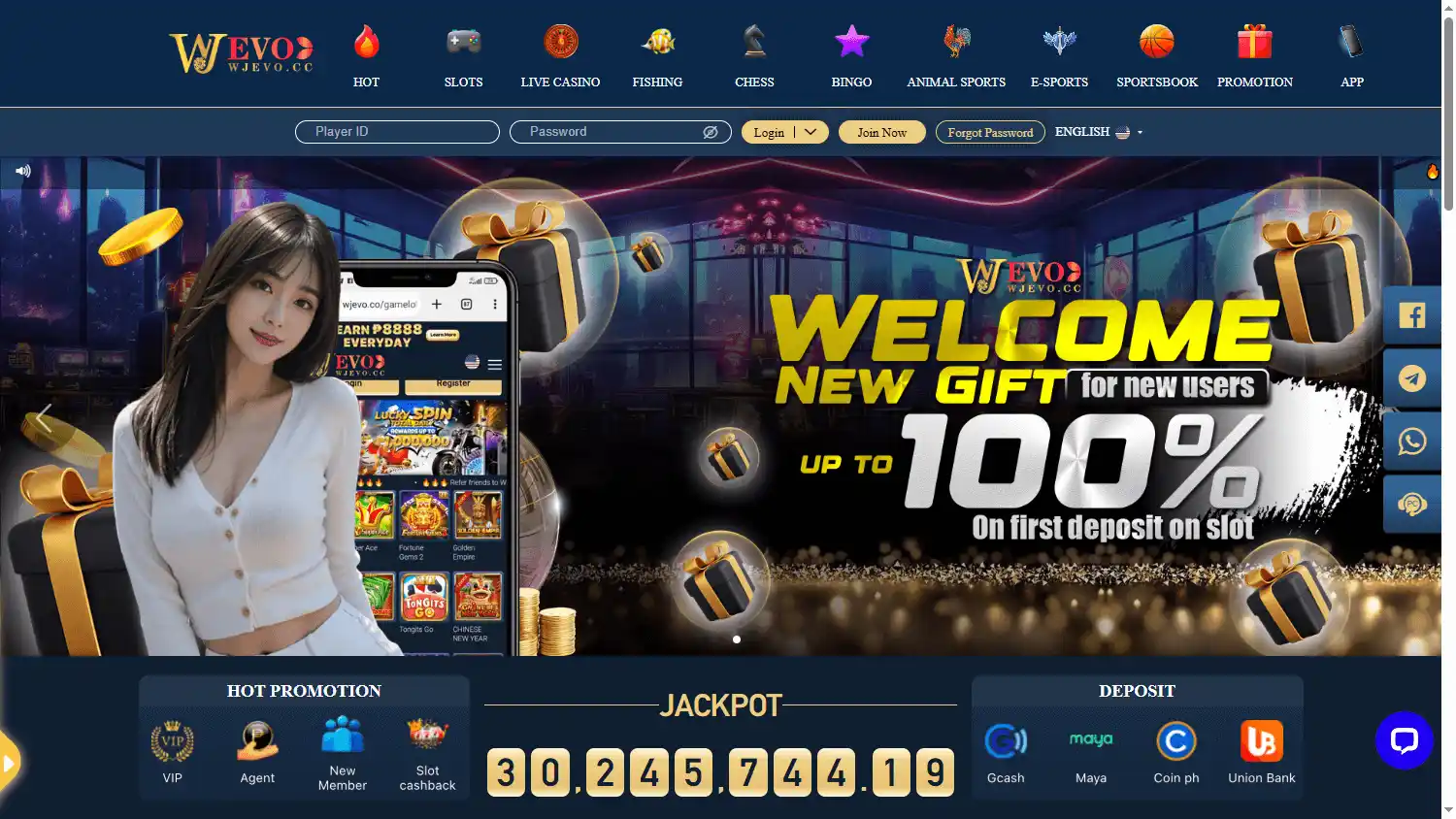 Wjevo Casino screenshot 1