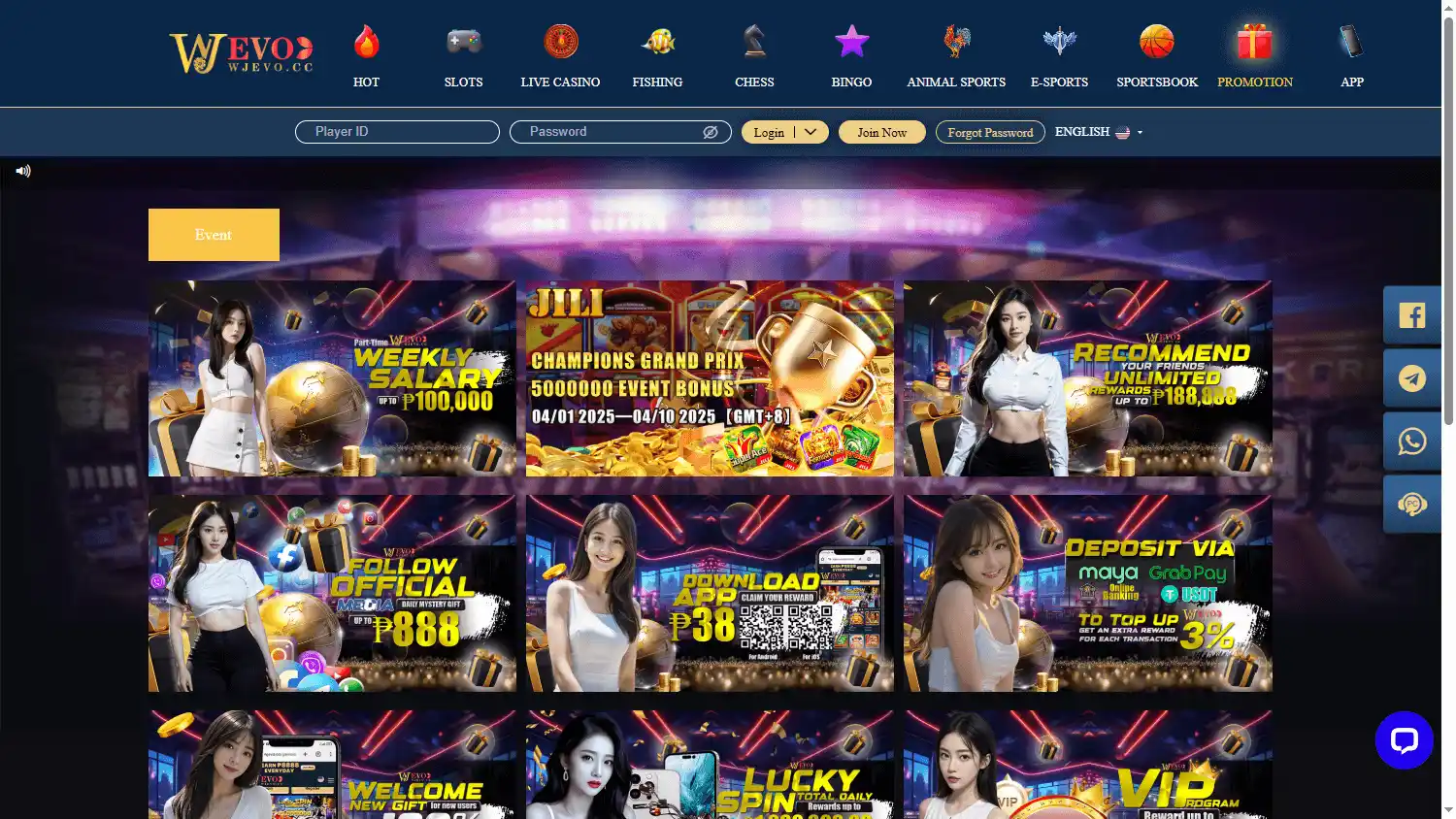 Wjevo Casino screenshot 3