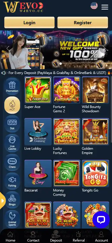Wjevo Casino screenshot 4