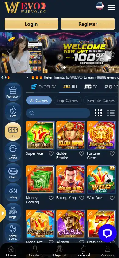Wjevo Casino screenshot 5