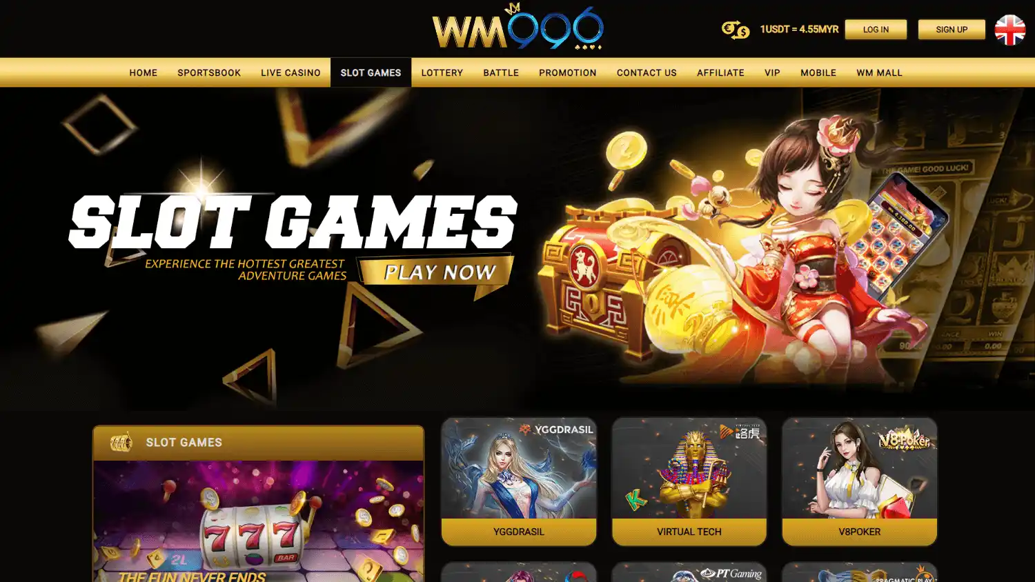 WM996 Casino screenshot 1