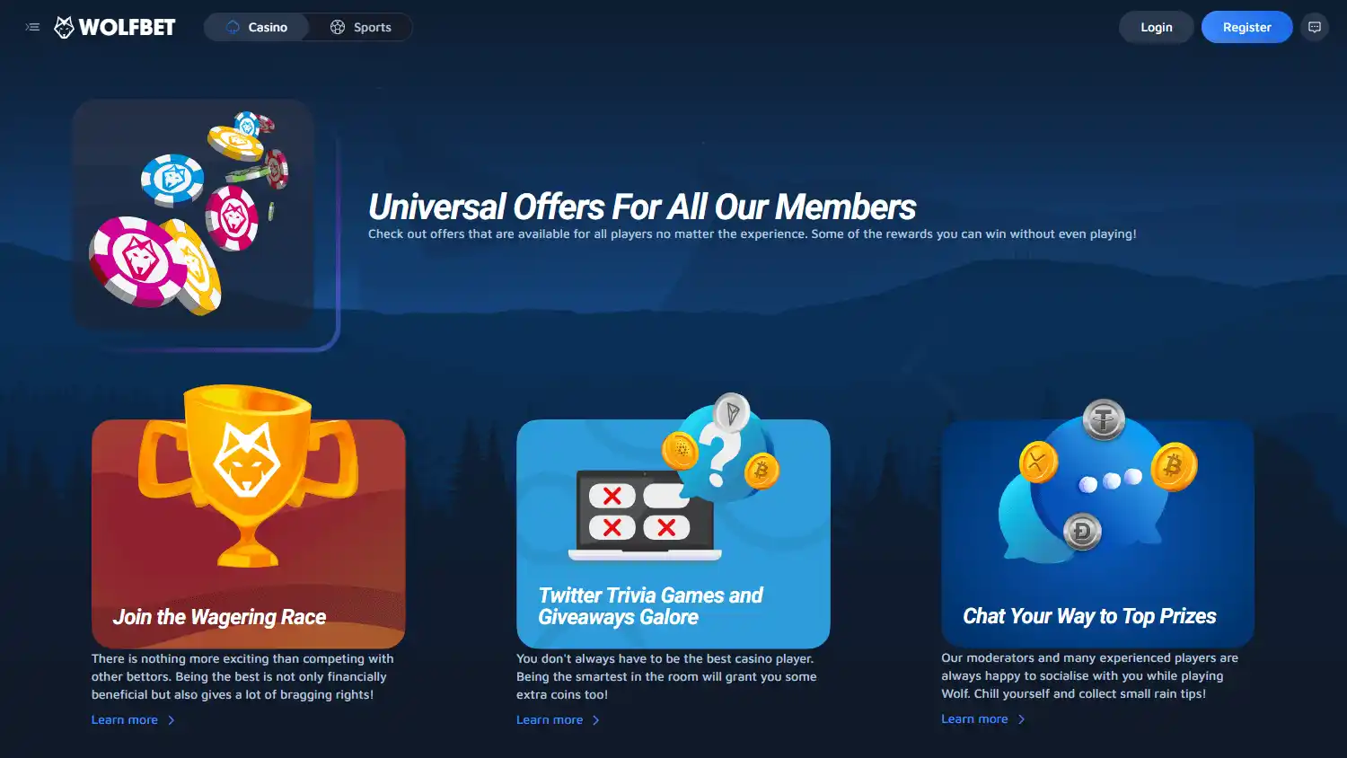 WOLFBET Casino screenshot 3