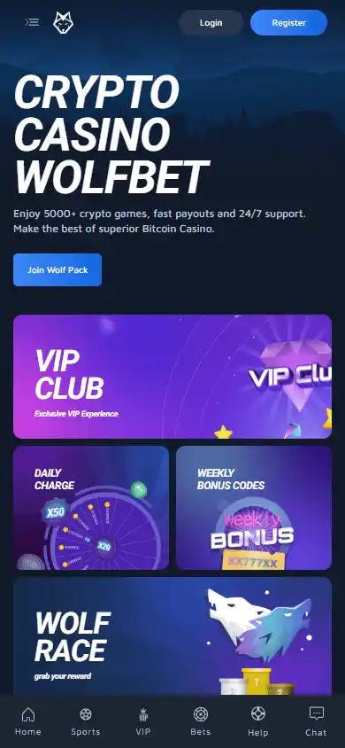WOLFBET Casino screenshot 4