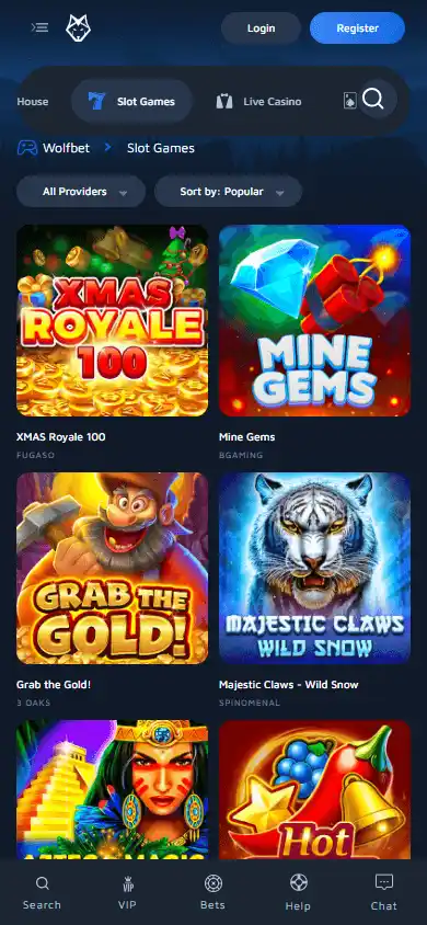 WOLFBET Casino screenshot 5