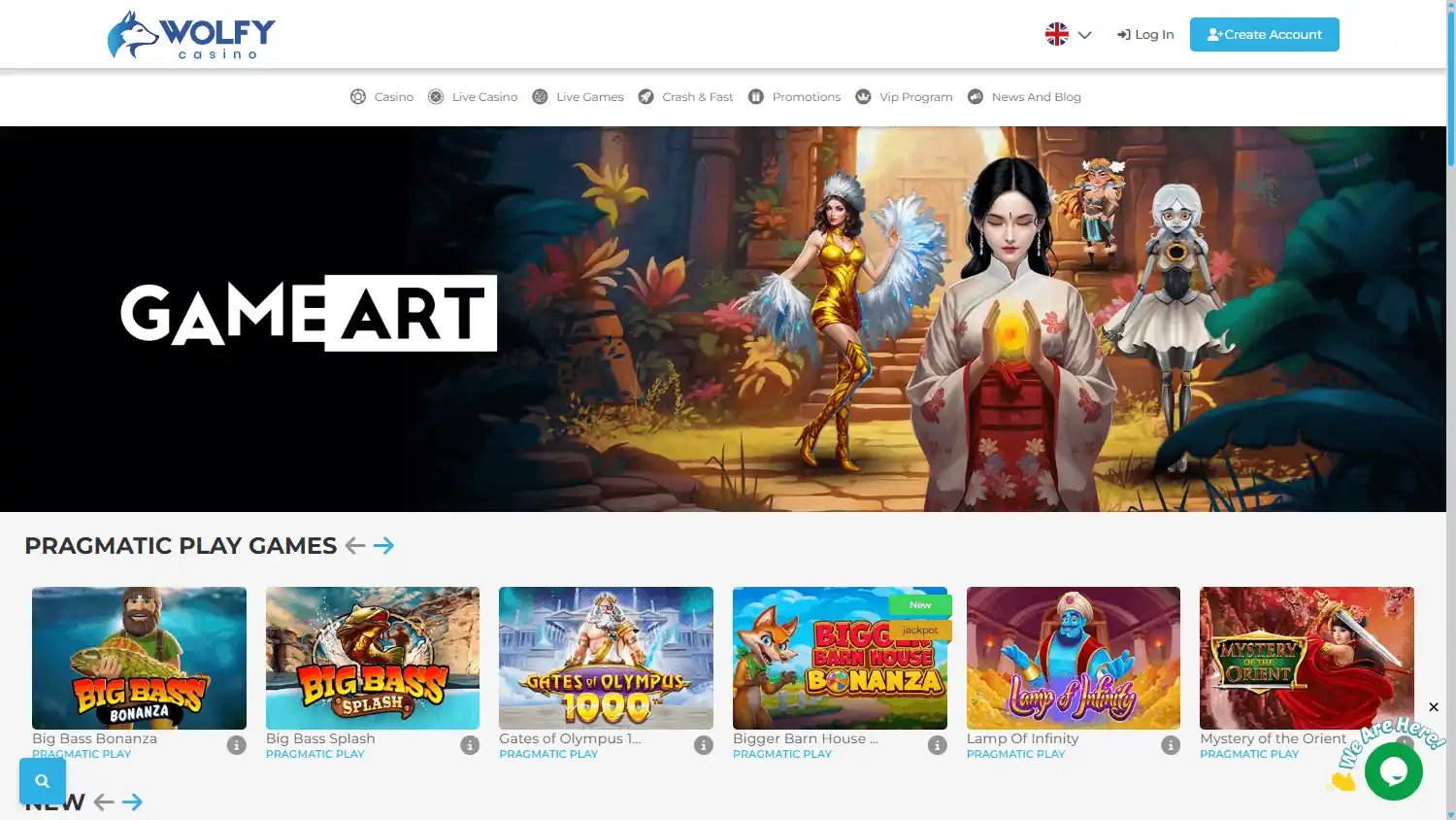 Wolfy Casino screenshot 1
