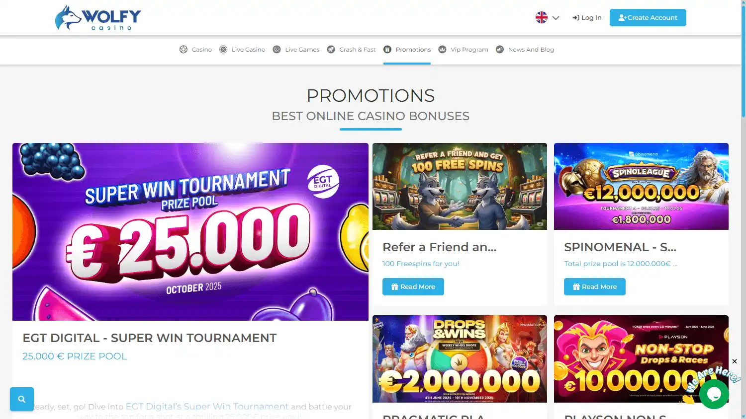 Wolfy Casino screenshot 3