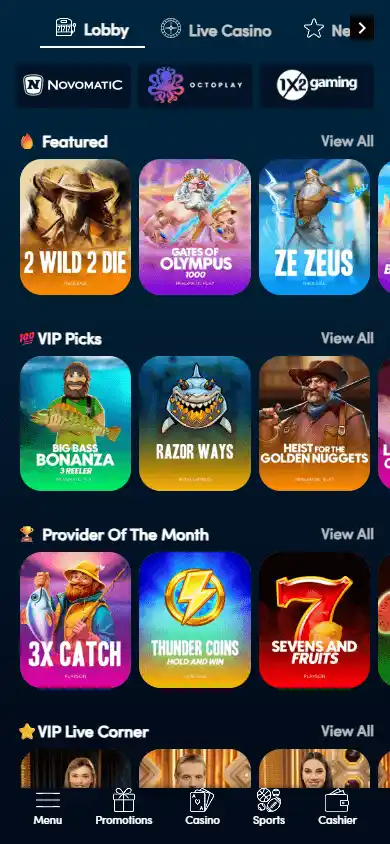 Wolfz Casino screenshot 4