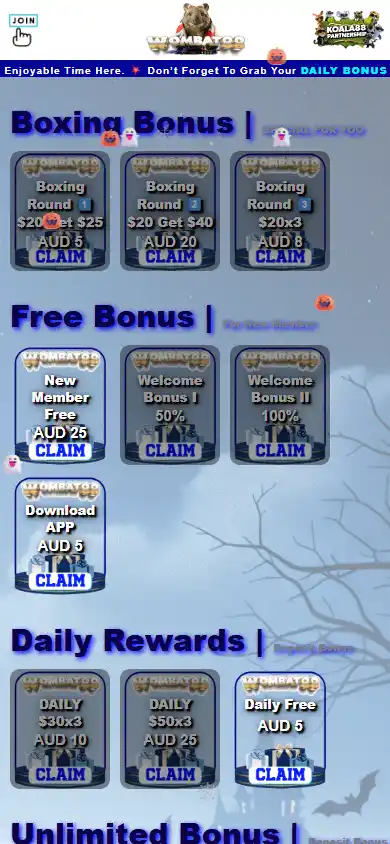 Wombat88 Casino screenshot 4