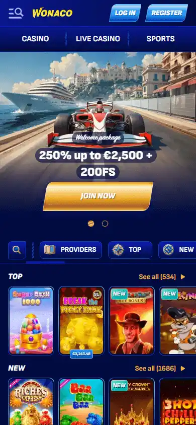 Wonaco Casino screenshot 4