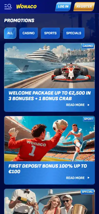 Wonaco Casino screenshot 6