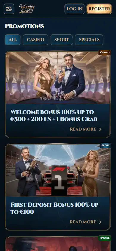 Wonder Luck Casino screenshot 6
