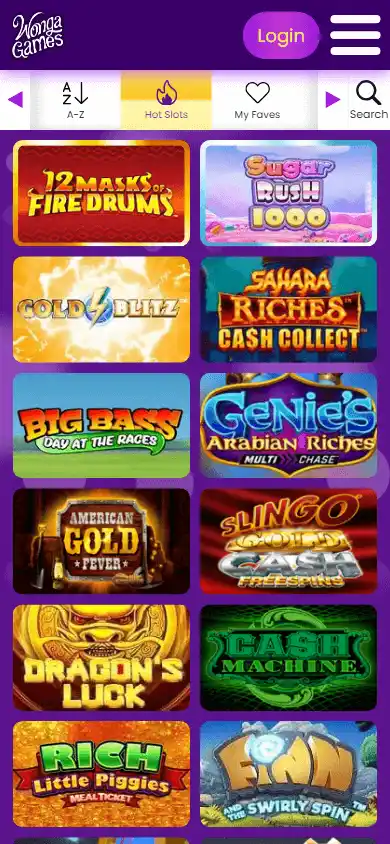 Wonga Games Casino screenshot 5