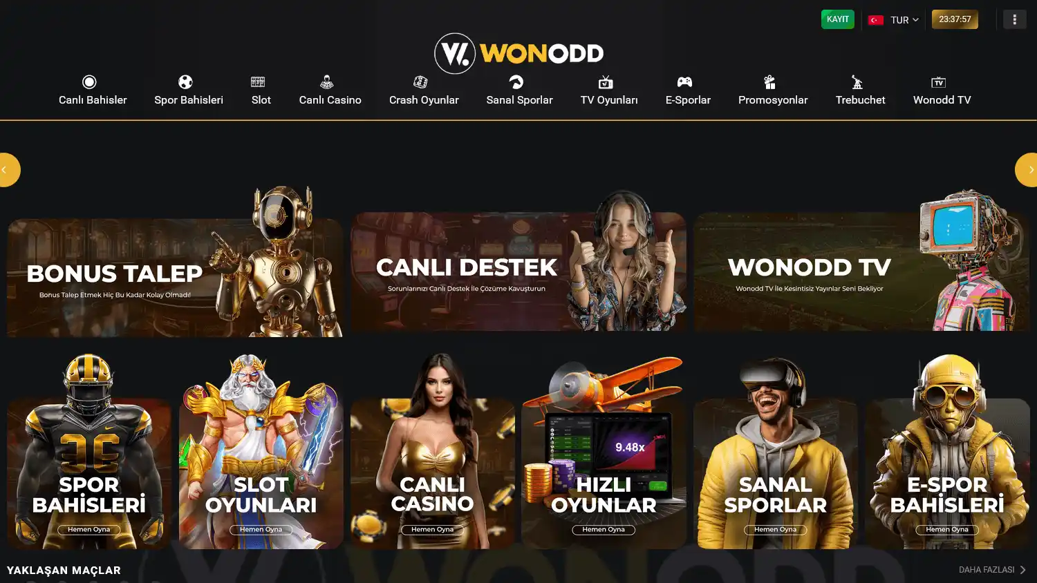 Wonodd Casino screenshot 1