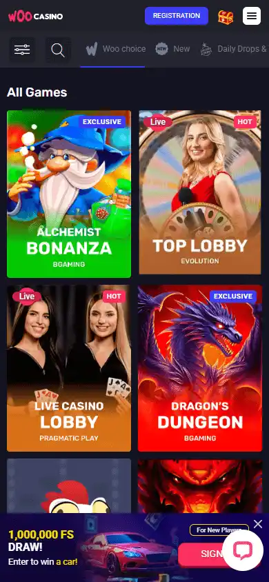 Woocasino screenshot 5