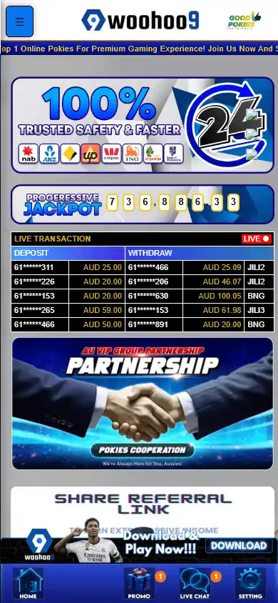 Woohoo9 Casino screenshot 3