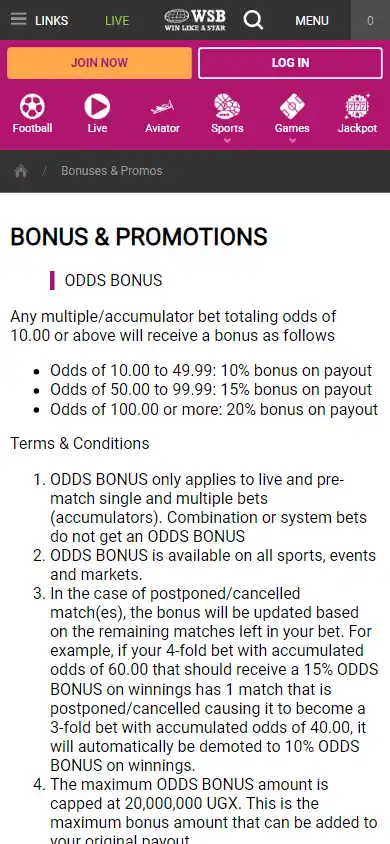 World Star Betting Casino screenshot 4