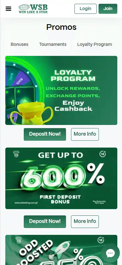 World Star Betting Casino screenshot 6