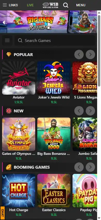 World Star Betting Casino screenshot 5