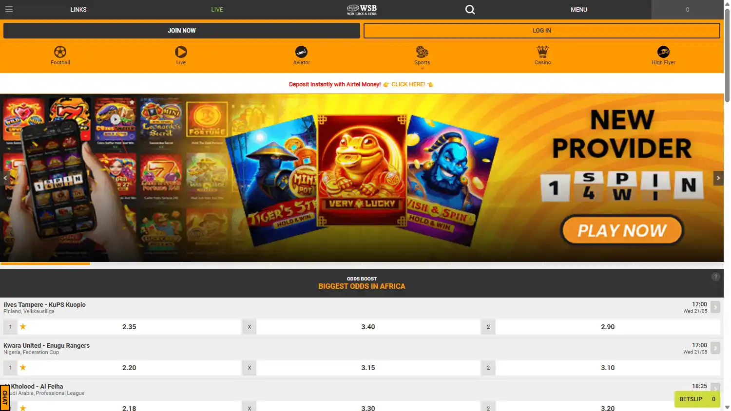 World Star Betting Casino screenshot 1