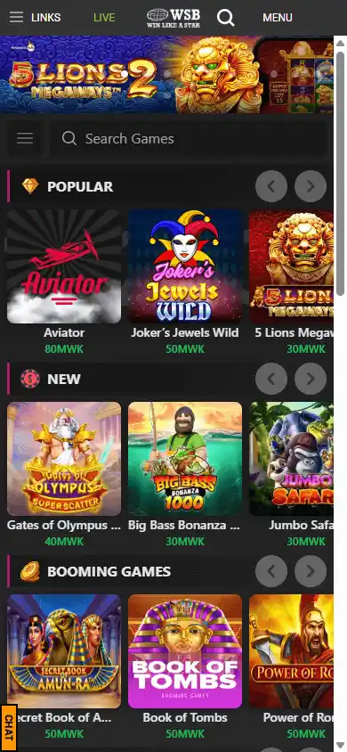 World Star Betting Casino screenshot 5