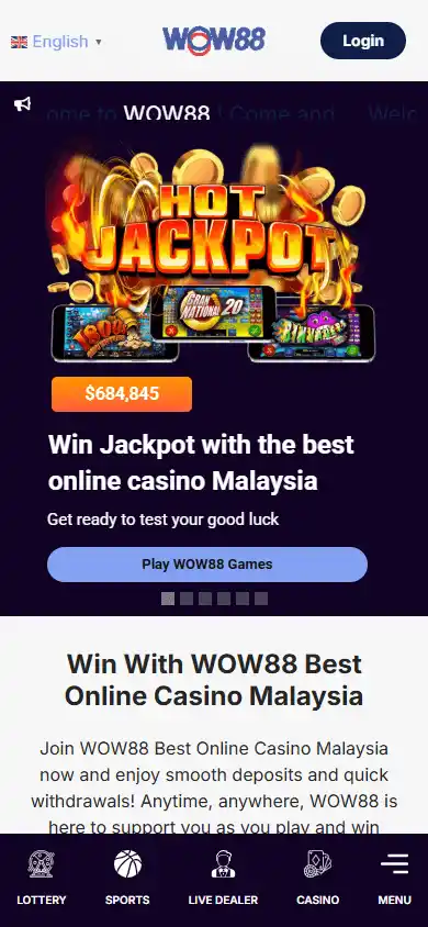 WOW88 Casino screenshot 3