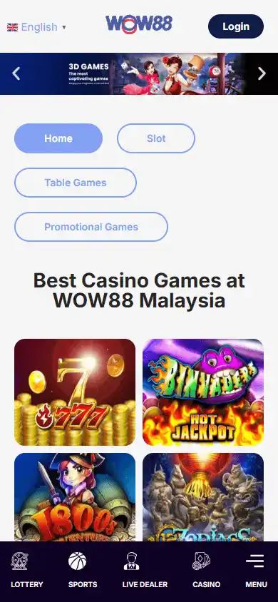 WOW88 Casino screenshot 4