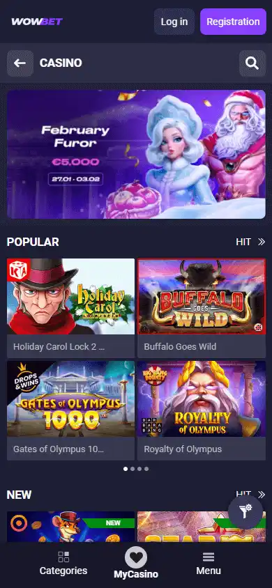 WOWBET Casino screenshot 5