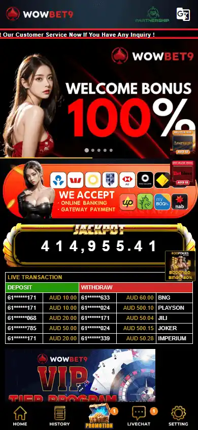 WowBet9 Casino screenshot 3