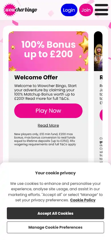 Wowcher Bingo Casino screenshot 6