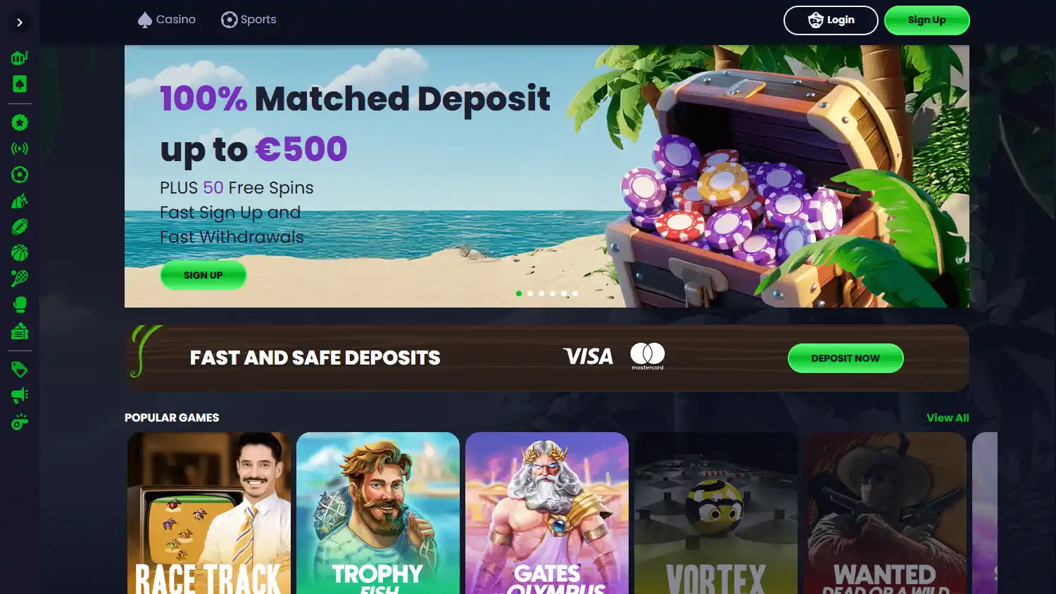 WreckBet Casino screenshot 1