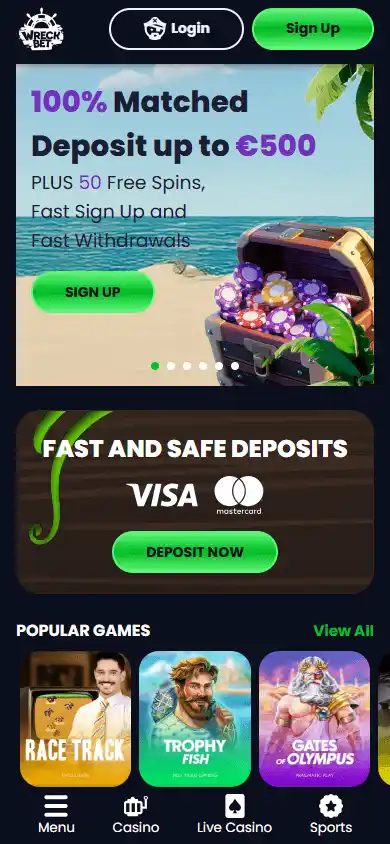WreckBet Casino screenshot 4