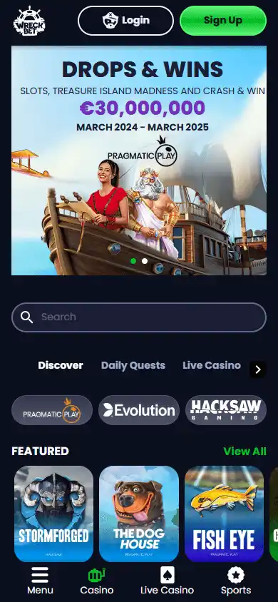 WreckBet Casino screenshot 5
