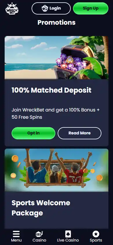 WreckBet Casino screenshot 6