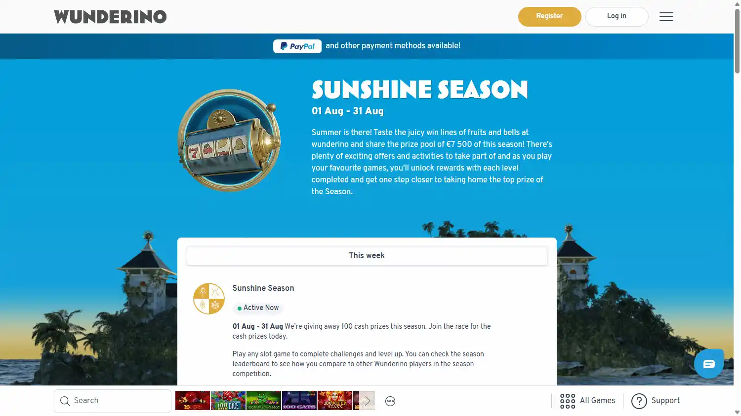 Wunderino Casino SE screenshot 3