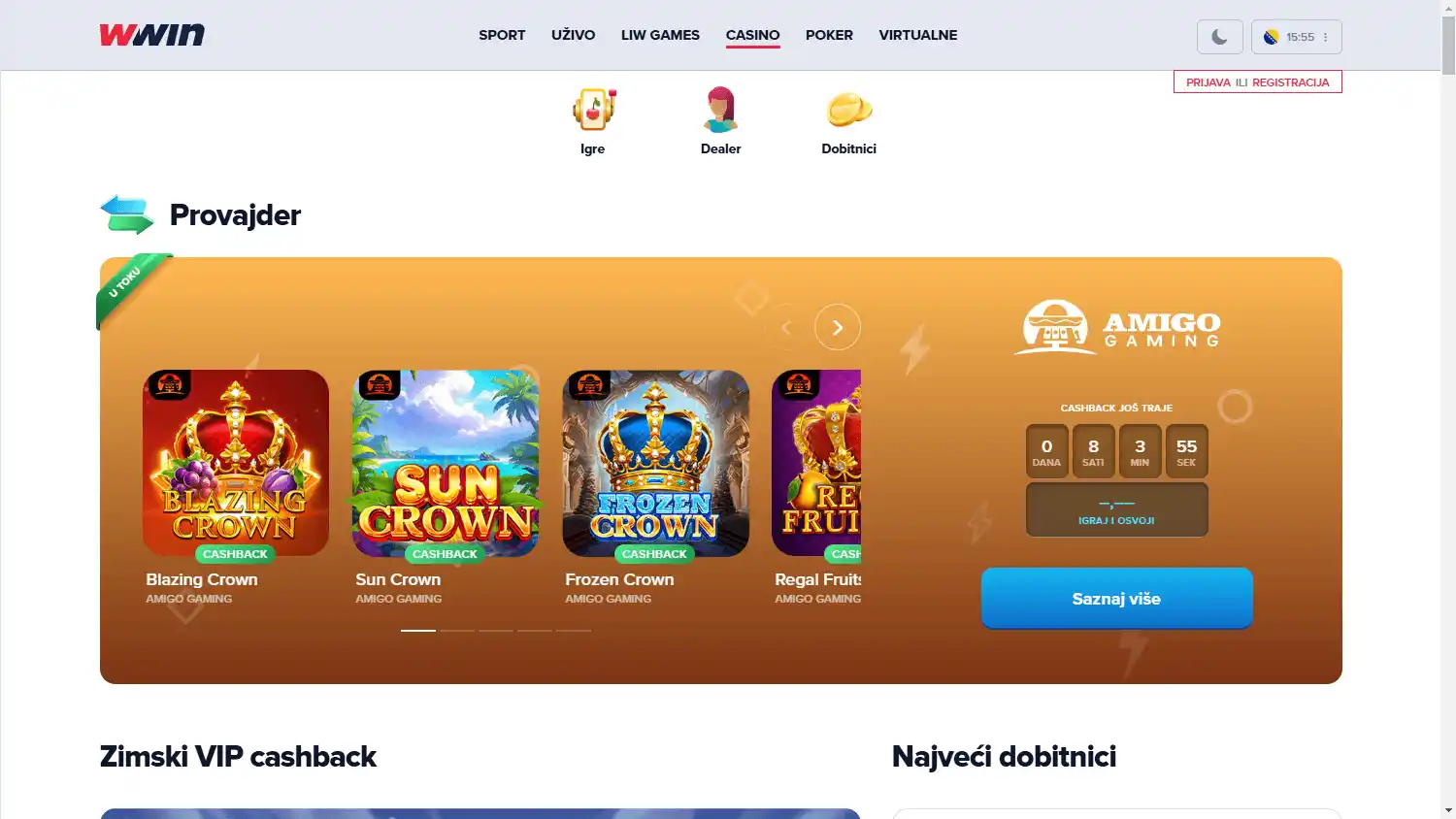 WWIN Casino screenshot 2