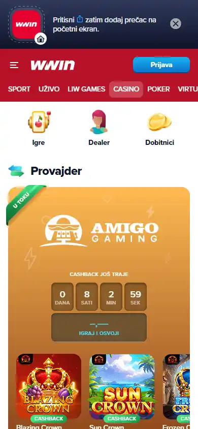 WWIN Casino screenshot 4