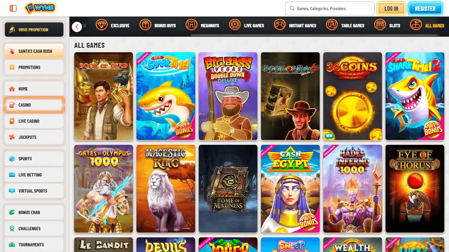 Wyns Casino screenshot 2