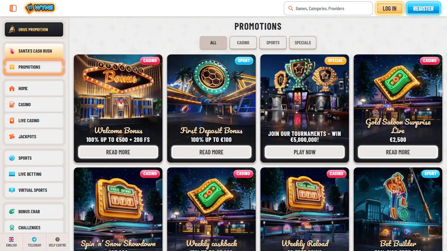 Wyns Casino screenshot 3
