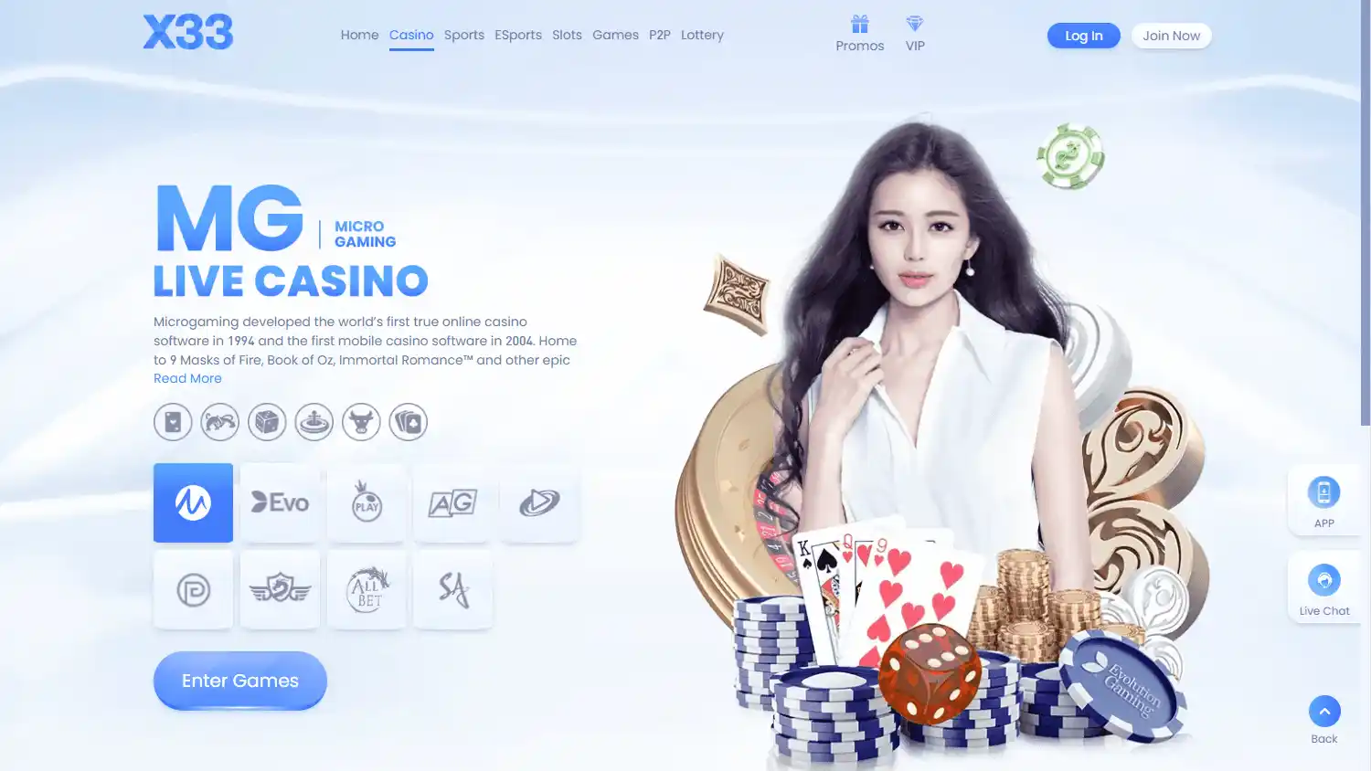 X33 Casino screenshot 2