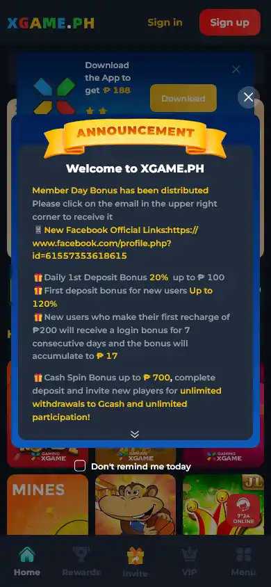 Xgame Casino screenshot 2