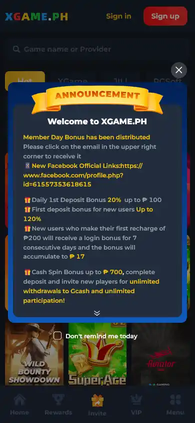 Xgame Casino screenshot 3