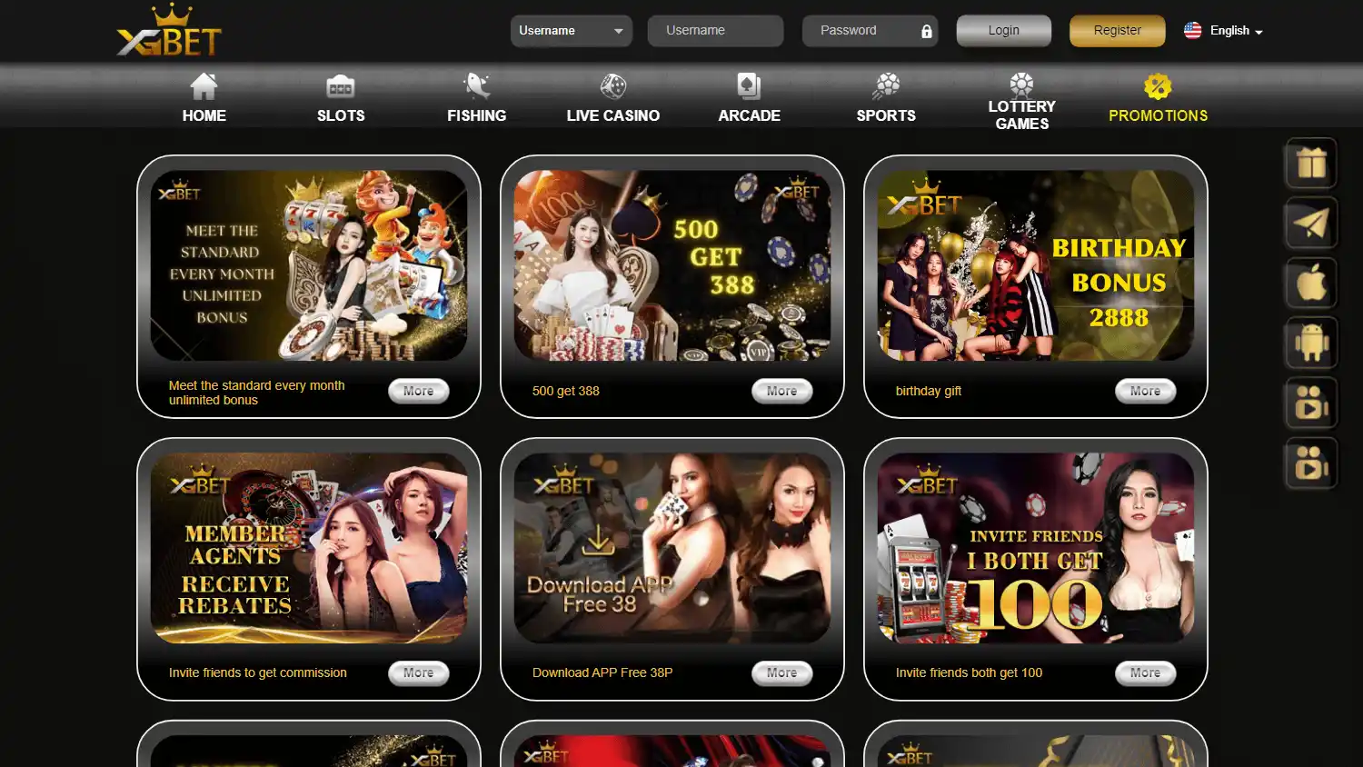 XGBet Casino screenshot 3