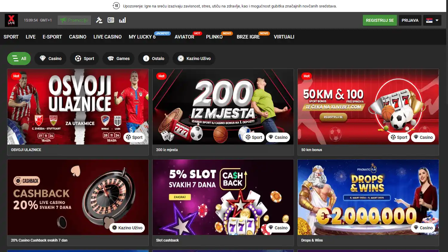 Xlivebet Casino screenshot 3