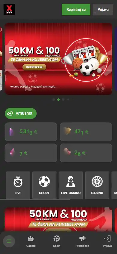 Xlivebet Casino screenshot 4