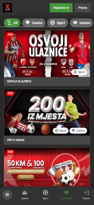 Xlivebet Casino screenshot 6