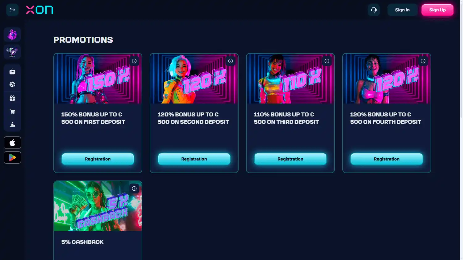Xon Bet Casino screenshot 3