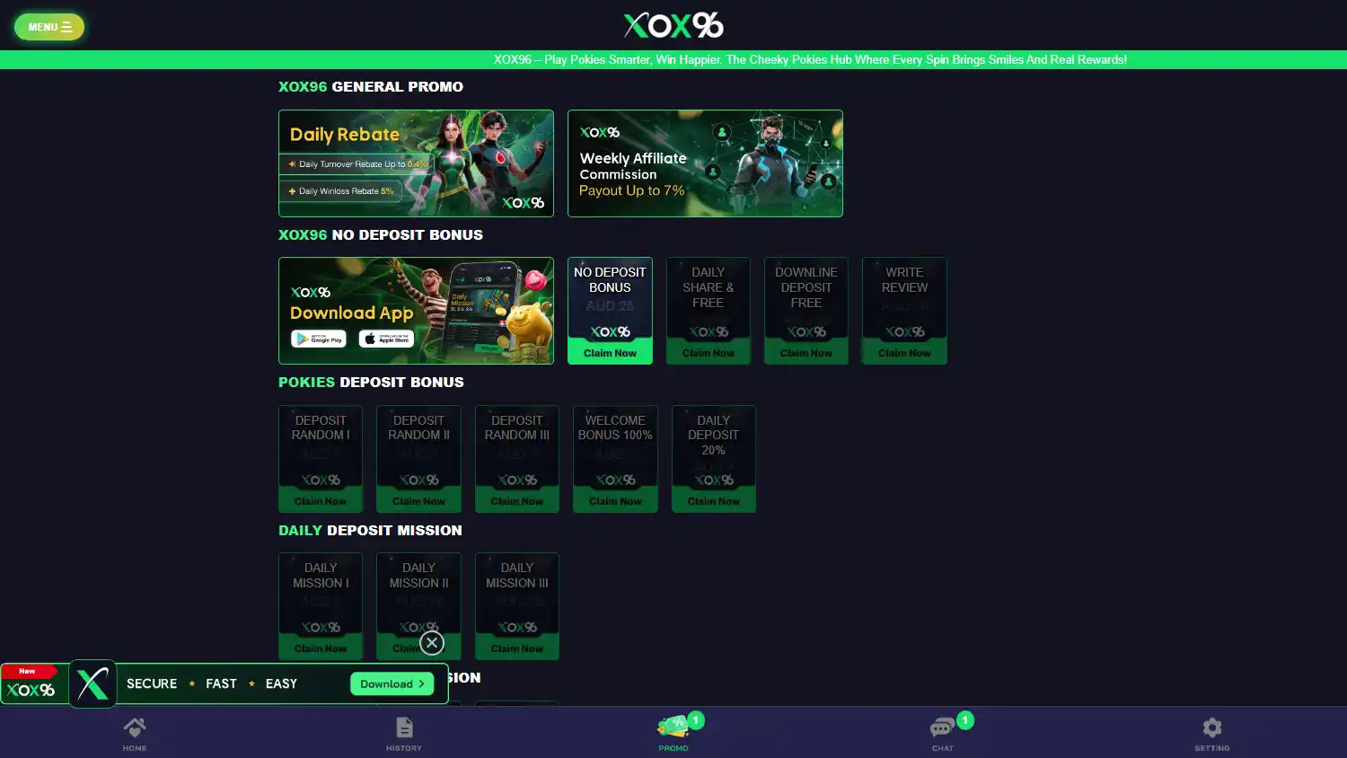 Xox96 Casino screenshot 2